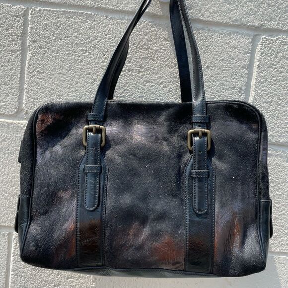 UGG ALDABELLA ZIP IRON CROC EMBOSSED PURSE SATCHEL - Picture 7 of 8